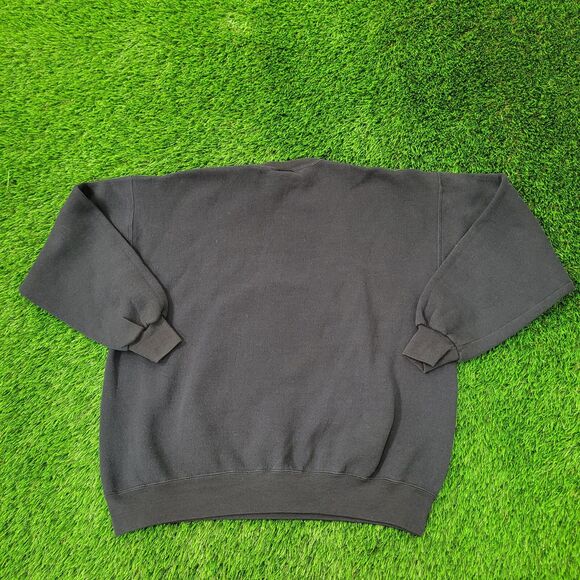 Vintage North Football Sweatshirt XL 26x26 Black - Picture 2 of 11